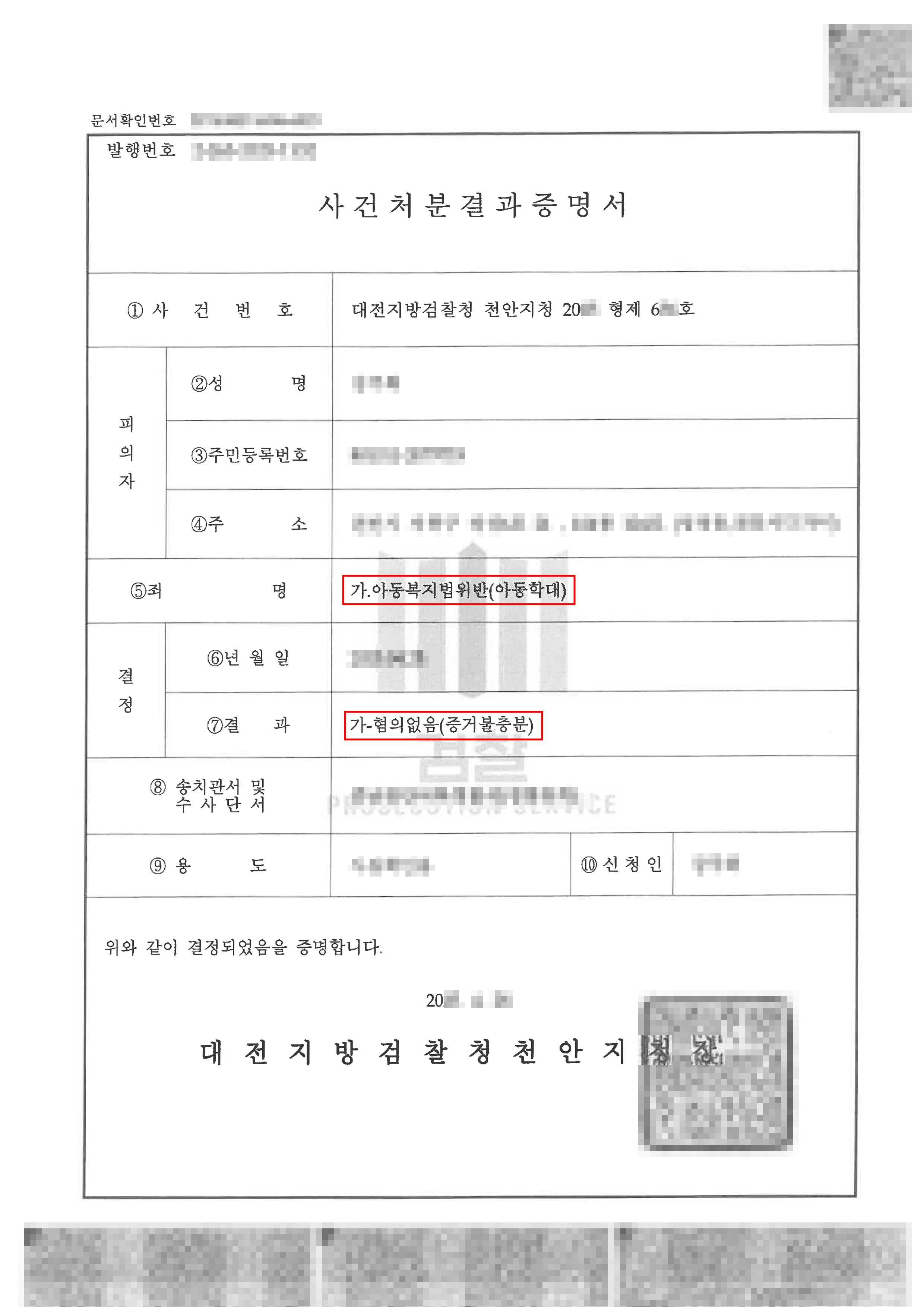혐의없음 처분 | 지인의 자녀에게 폭언했다며 아동학대 고소당한 의뢰인, 무혐의 입증