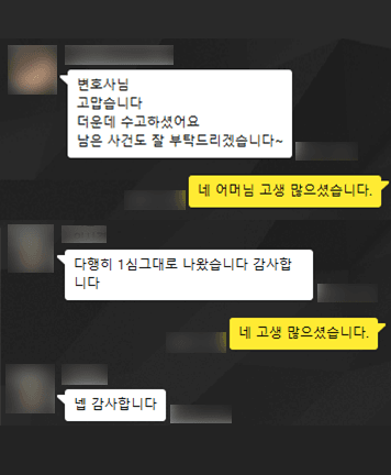 [김지수 변호사] 다행히 1심 그대로 나왔습니다
