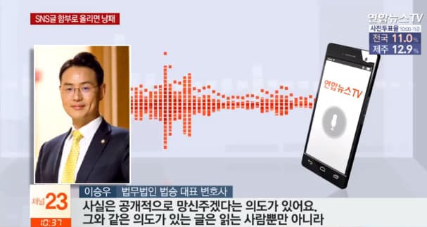 [연합뉴스TV]'욱해서' SNS에 글 올렸다가…"처벌될 수도"