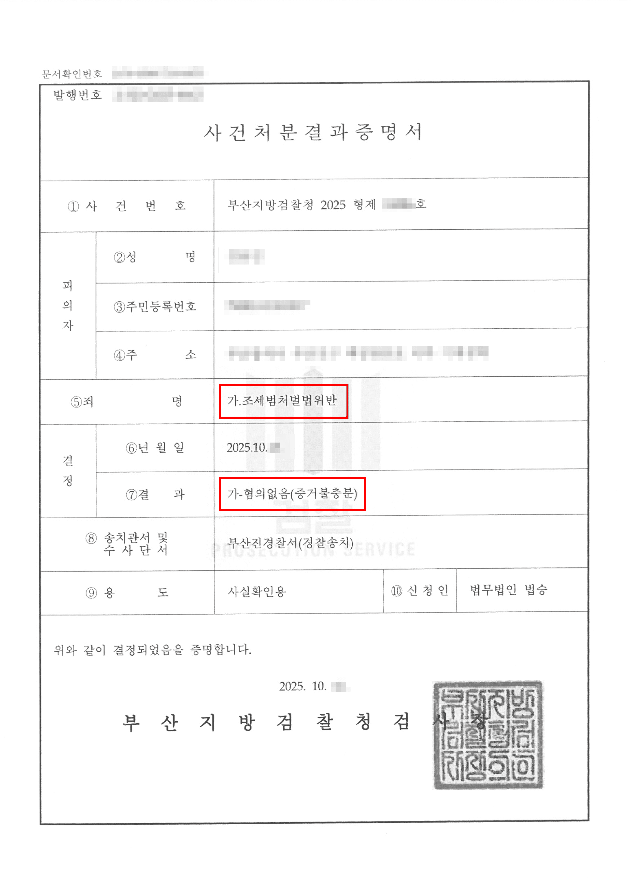 무혐의 | 세무서의 조세범처벌법위반 고발, 통고처분 불기소 받으려면