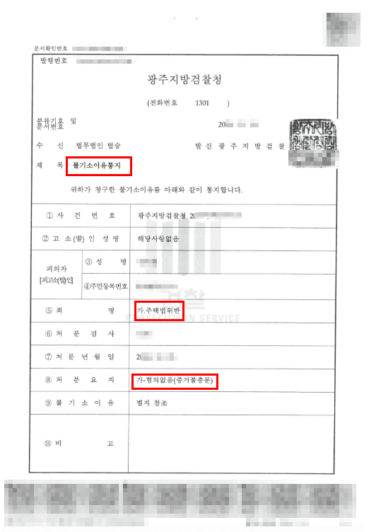 불기소ㅣ인사발령으로 급하게 전매를 진행하던 의뢰인 전매 제한 기간에 전매에 관한 글을 올려 받게된 주택법위반 혐의 불기소 사례
