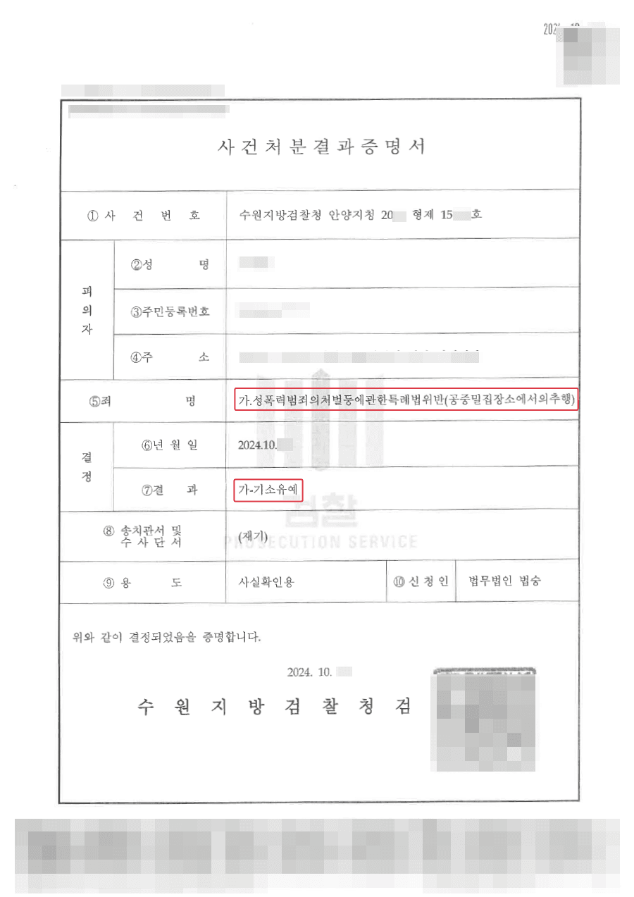 기소유예 | 미성년자를 지하철에서 추행한 사건 : 변호인의 조력으로 적용법조를 낮추고 합의하여 기소유예를 받아낸 사례