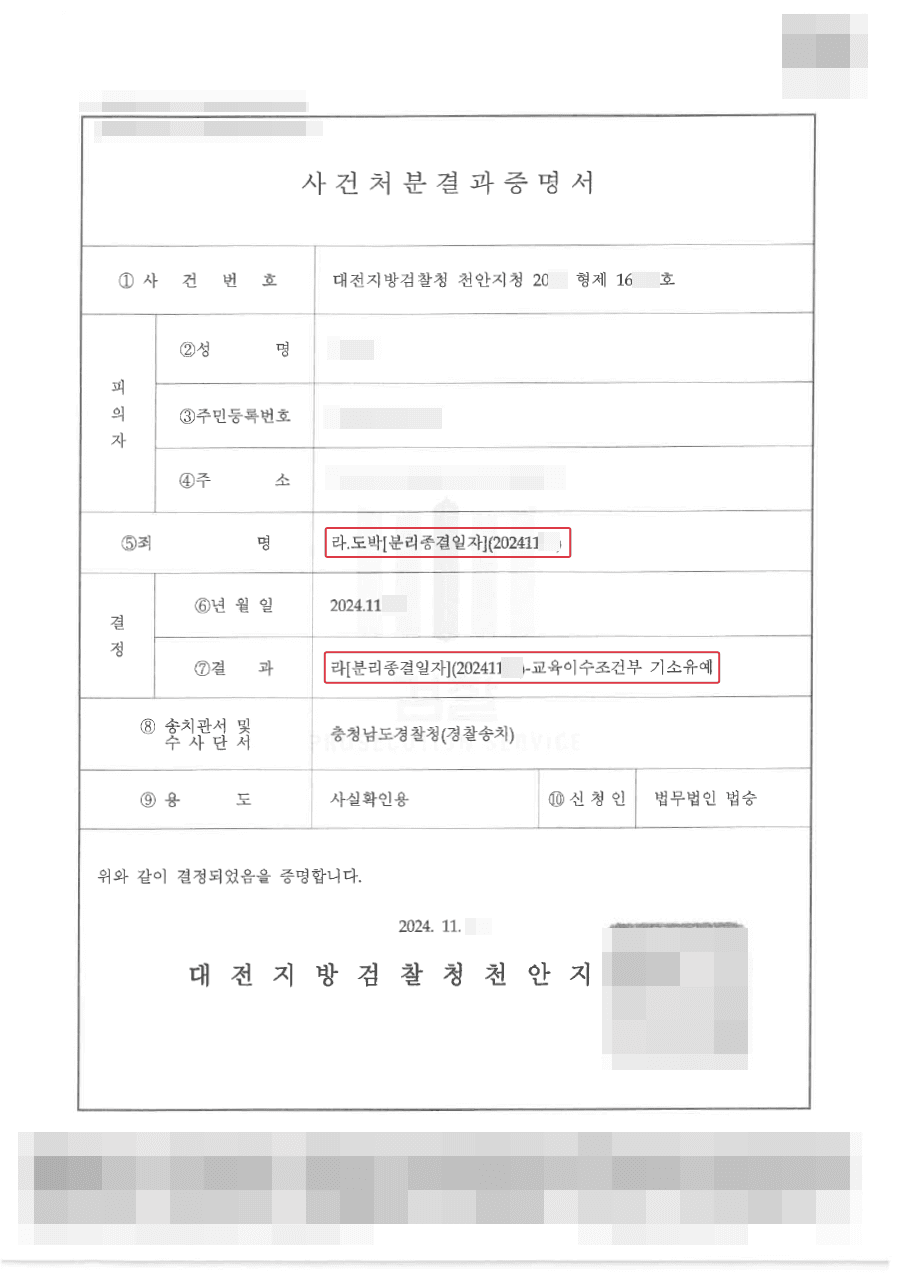 기소유예ㅣ홀덤펍에서 수차례 불법도박을 하였다는 혐의를 받은 의뢰인 기소유예 받은 사건