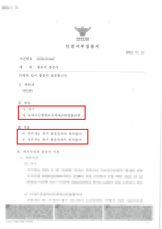 불송치(혐의없음)ㅣ친척에게 속아 투자를 하고, 지인들에게 투자 소개까지 시켜줬던 의뢰인 억울하게 사기죄 혐의 받게된 사례